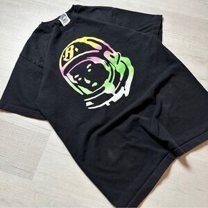 Billionaire Boys Club Black Tee with Neon Astronaut Design